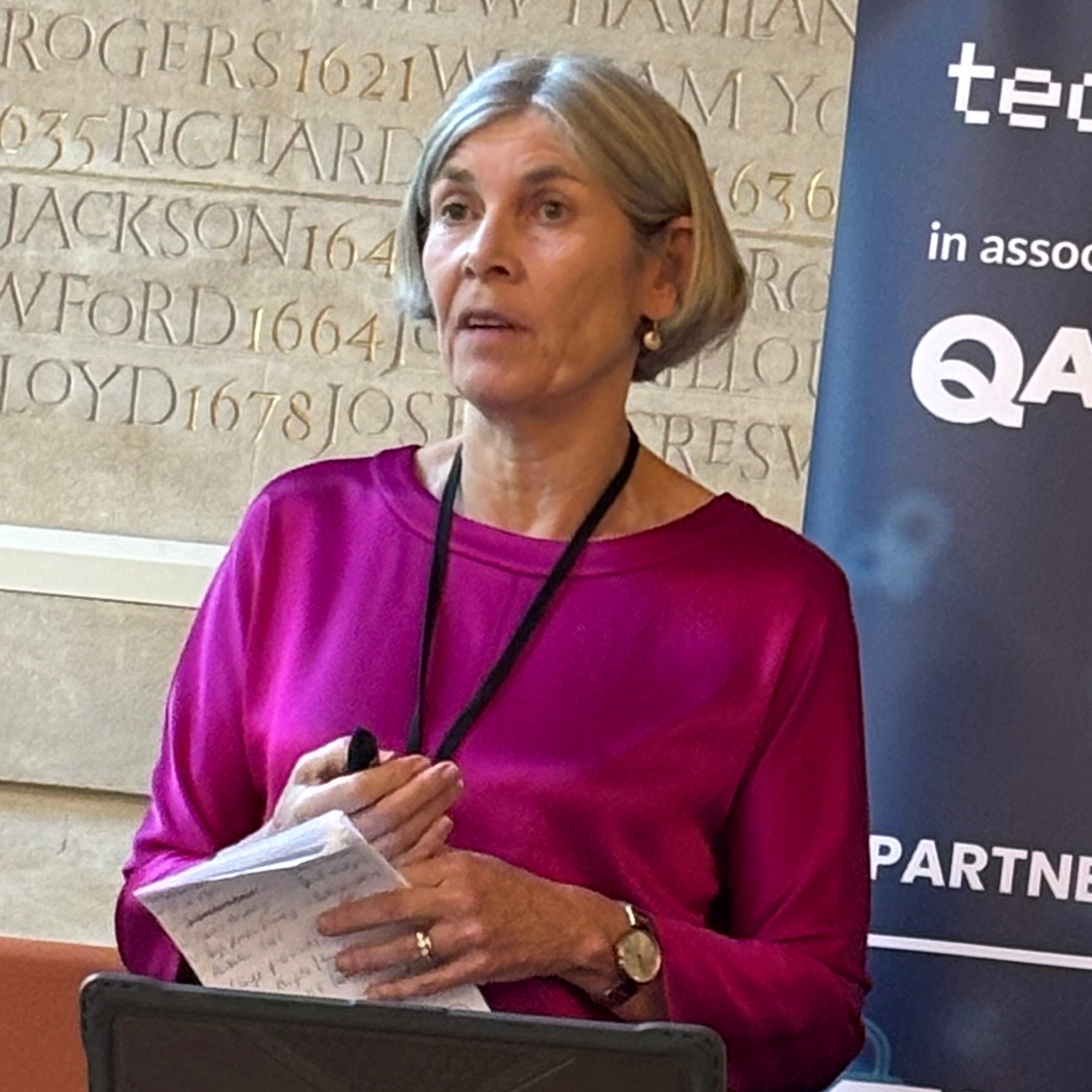 Dr Penny Dash, Chair of NW London Integrated Care Board, speaking at the Bristol Tech Festival.