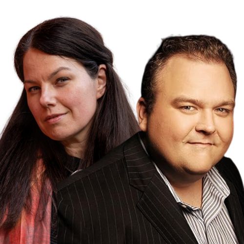 Headshots of Dr Ja-Naé Duane and Steve Fisher.