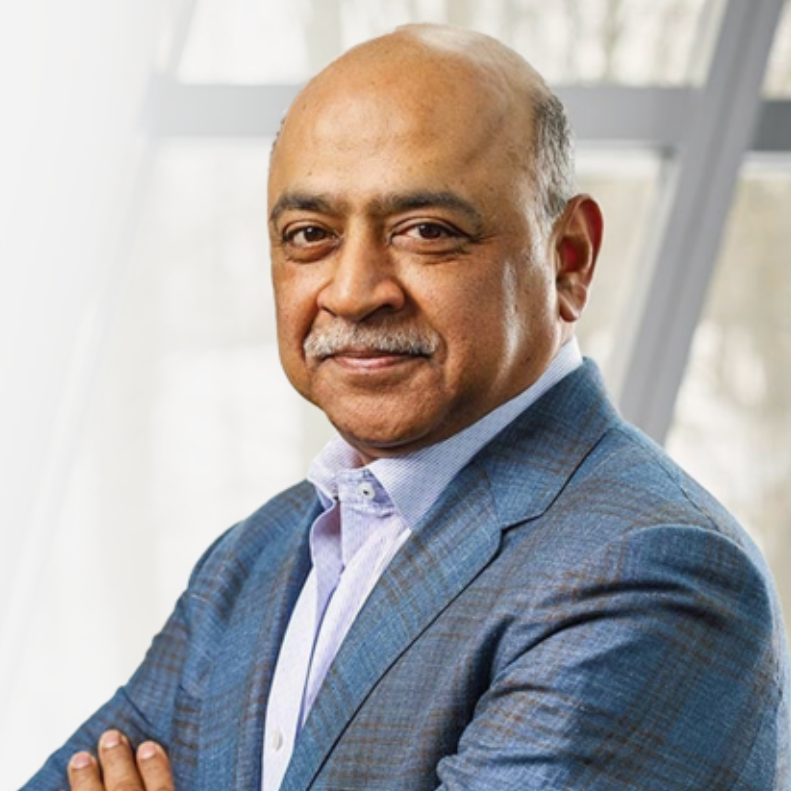 A headshot of Arvind Krishna.